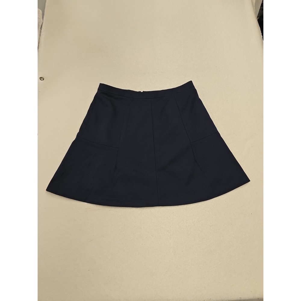 J.Crew Navy Blue A-Line Mini Skirt Stretch Lined Style 03394 Size 8